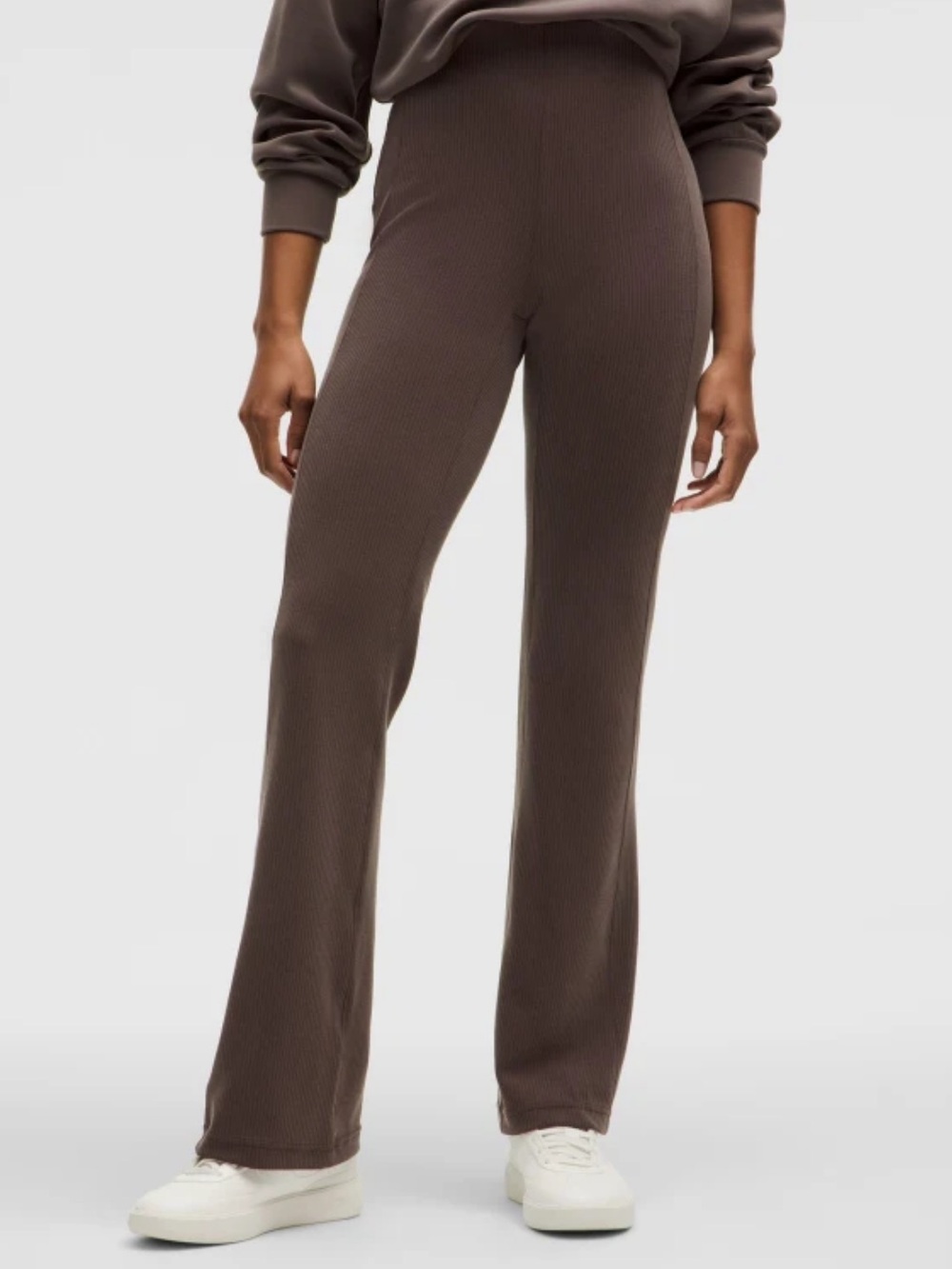 Lululemon Ribbed Softstreme Flared Pant Regular- Brown